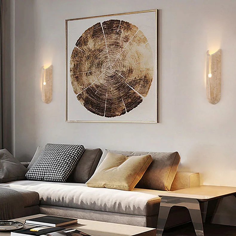 Natural Stone Wall Lamp Art Sconce