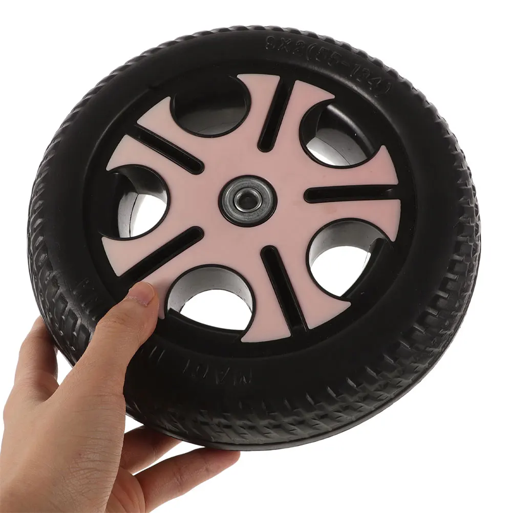 

2pcs Children Tricycle Wheels Kids Bicycle Rear Wheel Scooter Wheels Wear-Resistant Non-Skid Replacement Wheels For Baby Walker