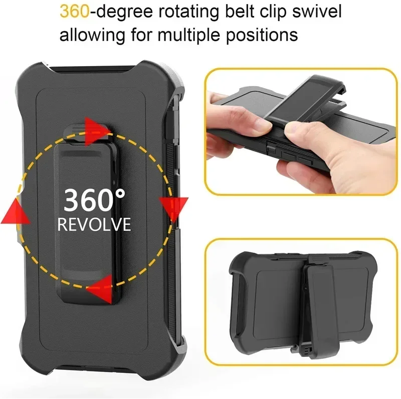 Luxuriöse, modische Hybrid-Hochleistungs-Rüstungshülle für iPhone 17 Air 16 Pro Max Plus, stoßfest, schützt OTT-B Hard Box, Gürtelclip-Abdeckung – Detail 6