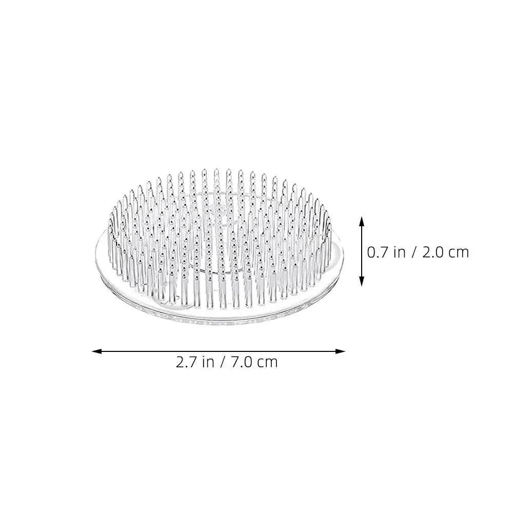 8Pcs Round Plastic Flower Frog Holder Suction Base Precision Pins for Floral Arrangement Tool Flower Bouquet Holder - view 5