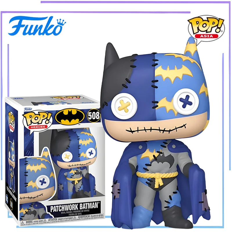 

Genuine Edition FUNKO POP Collage Style - Batman Anime Action Desktop Decoration Ornament Model Toys Assembly Collectible Model