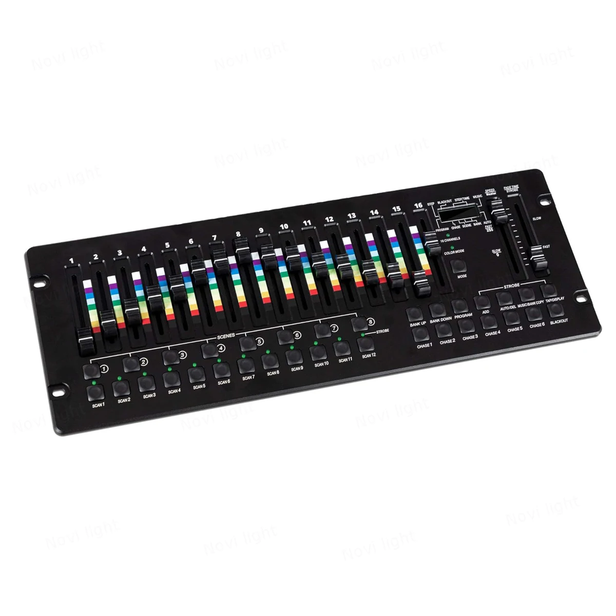 Controlador DMX com LED Função Programa Display, 16 Canal Modo, RGB, Efeito RGBW, Cor 256 Console, 192 Palco, Luzes do computador