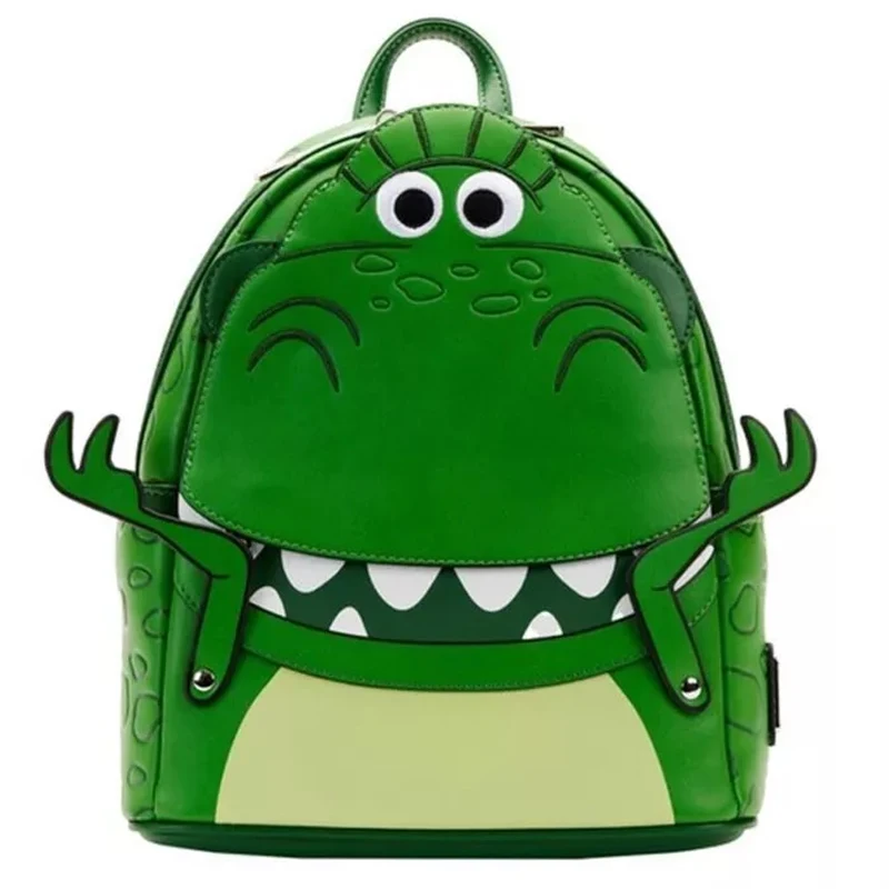 Toy Story Rex Cosplay Mini Halloween Backpack Bag for Girl PU Leather Schoolbag Cartoon Baby Leather School Bags Travel Backpack