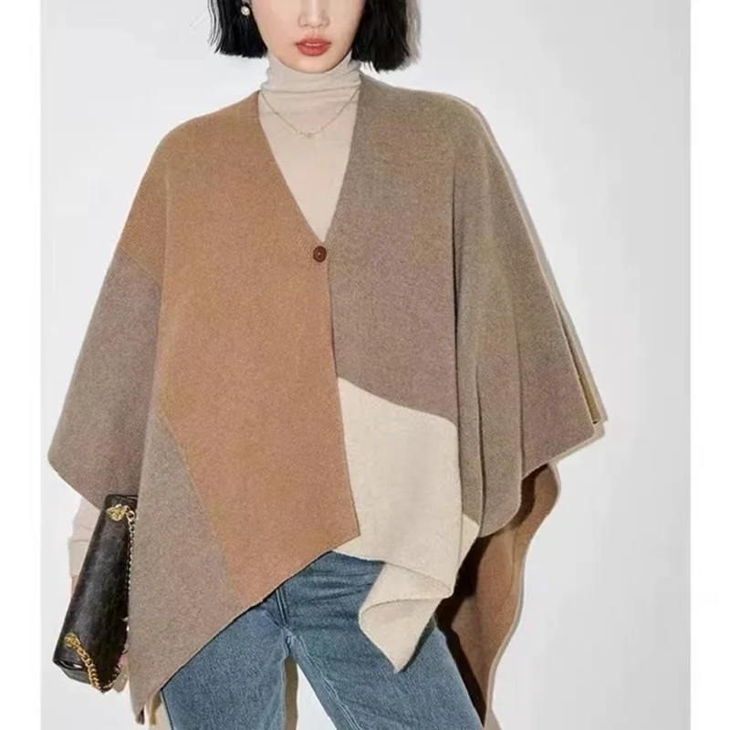 

100% Merino Wool Shawl Scarf Sweater Women's Fashion Knitting Lightweight Thermal Wrap Cardigan Luxury Women Scarf Four Seasons