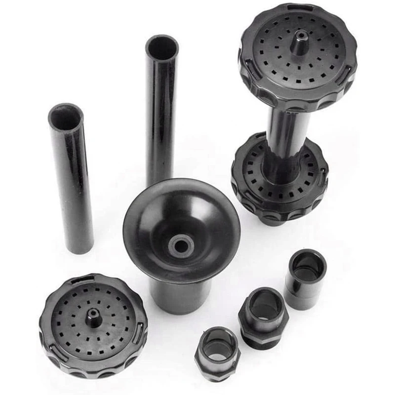 Alloy nozzle 9Pcs Small Fountain Nozzle Kit Water Fountain Nozzle Heads for Pond Fountain Submersible Pump Pool