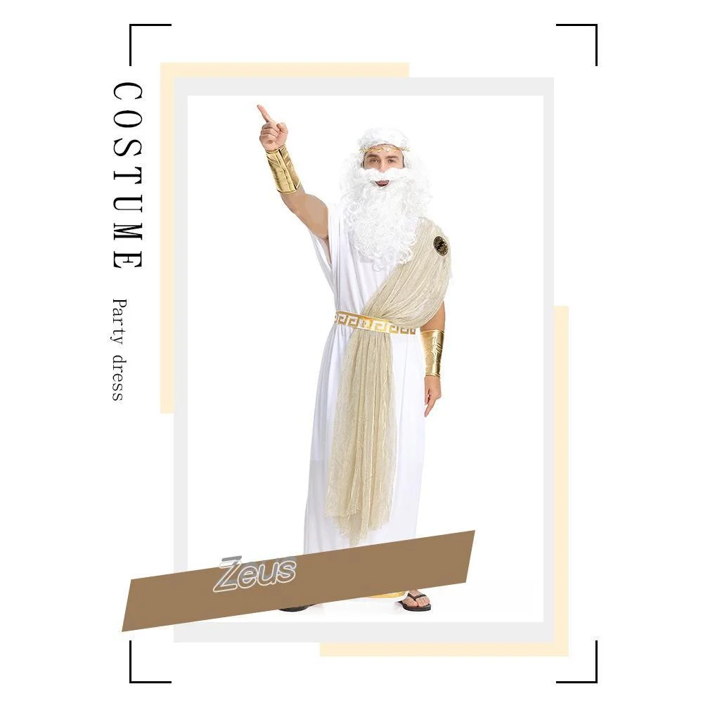 loween Costume Zeus  King Role Stage Costume Drama Polyester Women's Traditional Chinese Clothing Stage Costume