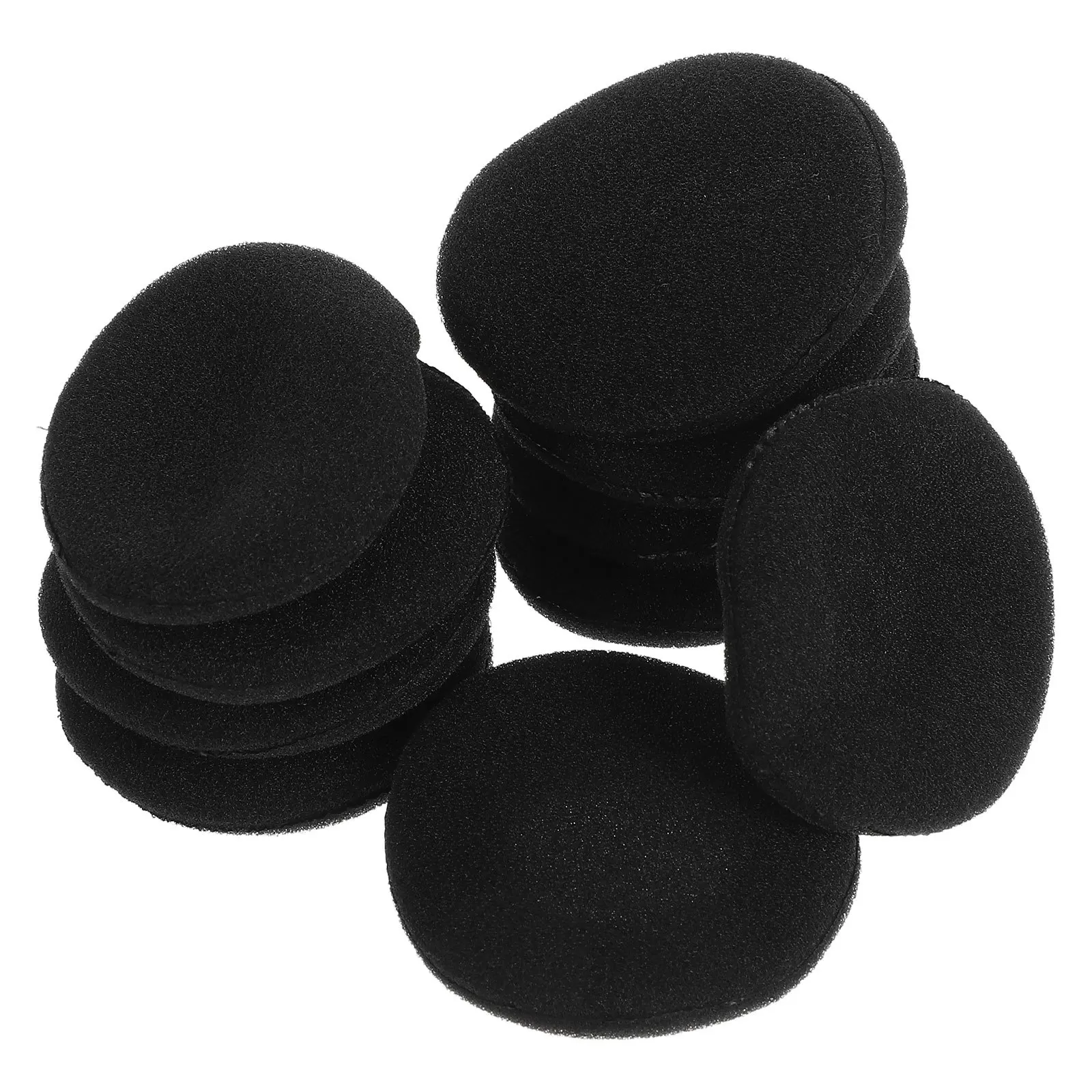 10Pcs 40Mm Ear Covers for Head Phones Replacement Foam Ear Bud Pads Black Smooth Comfort Fit for All Day Use 40Mm Headset Pad