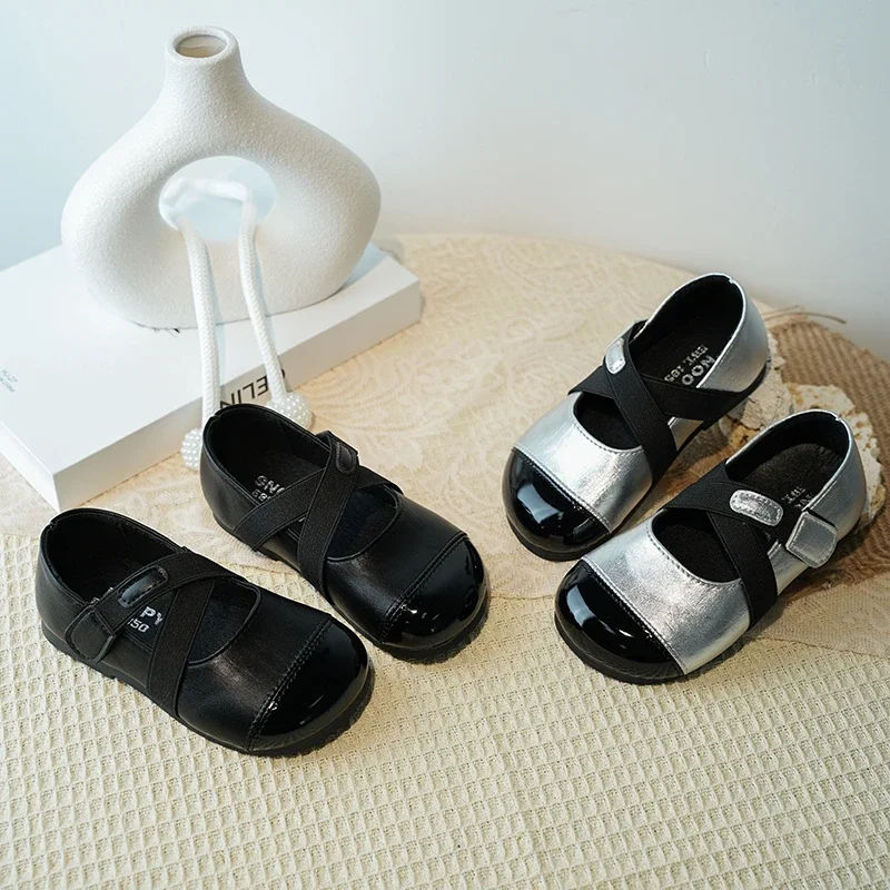 

Children Leather Shoes for Girls 2025 Autumn New Fashion Korean Style Soft Bottom Anti-slippery Versatile Princess Dress Shoes