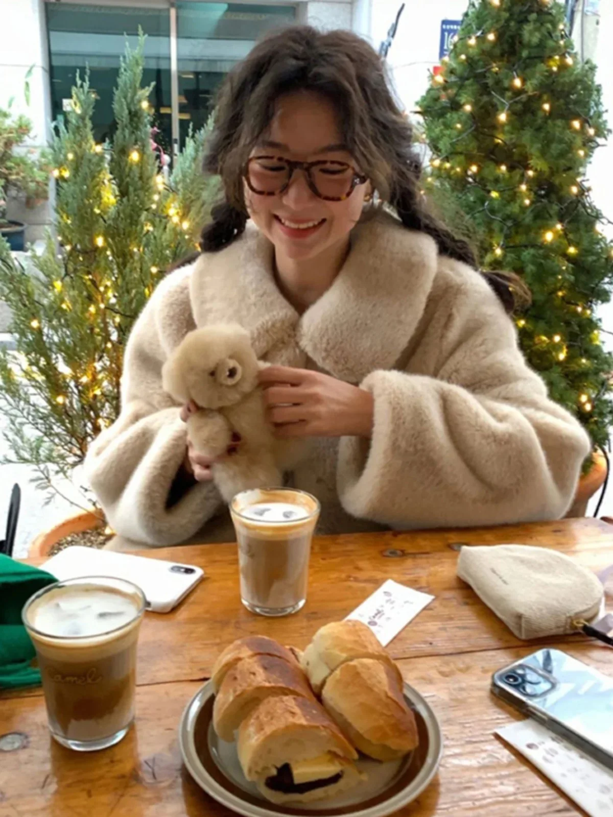 Abrigo de piel sintética, abrigos largos para mujer, tipo doble cara, para fiesta, conejito, prendas de vestir cálidas, novedades, elástico de felpa