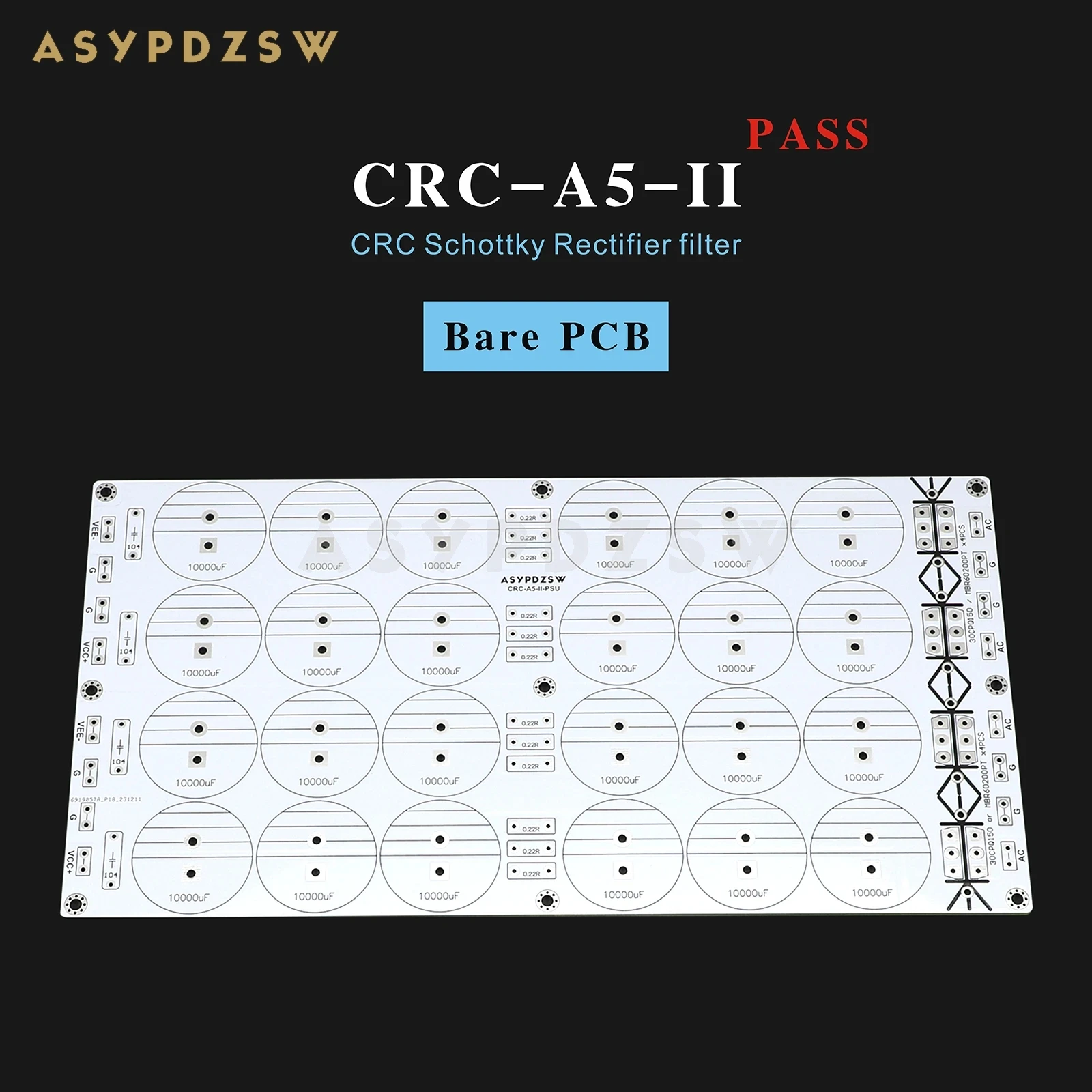 CRC-A5-II HIFI Pure Class A amplifier Schottky CRC Rectifier filter power supply bare PCB For PASS A3/A5