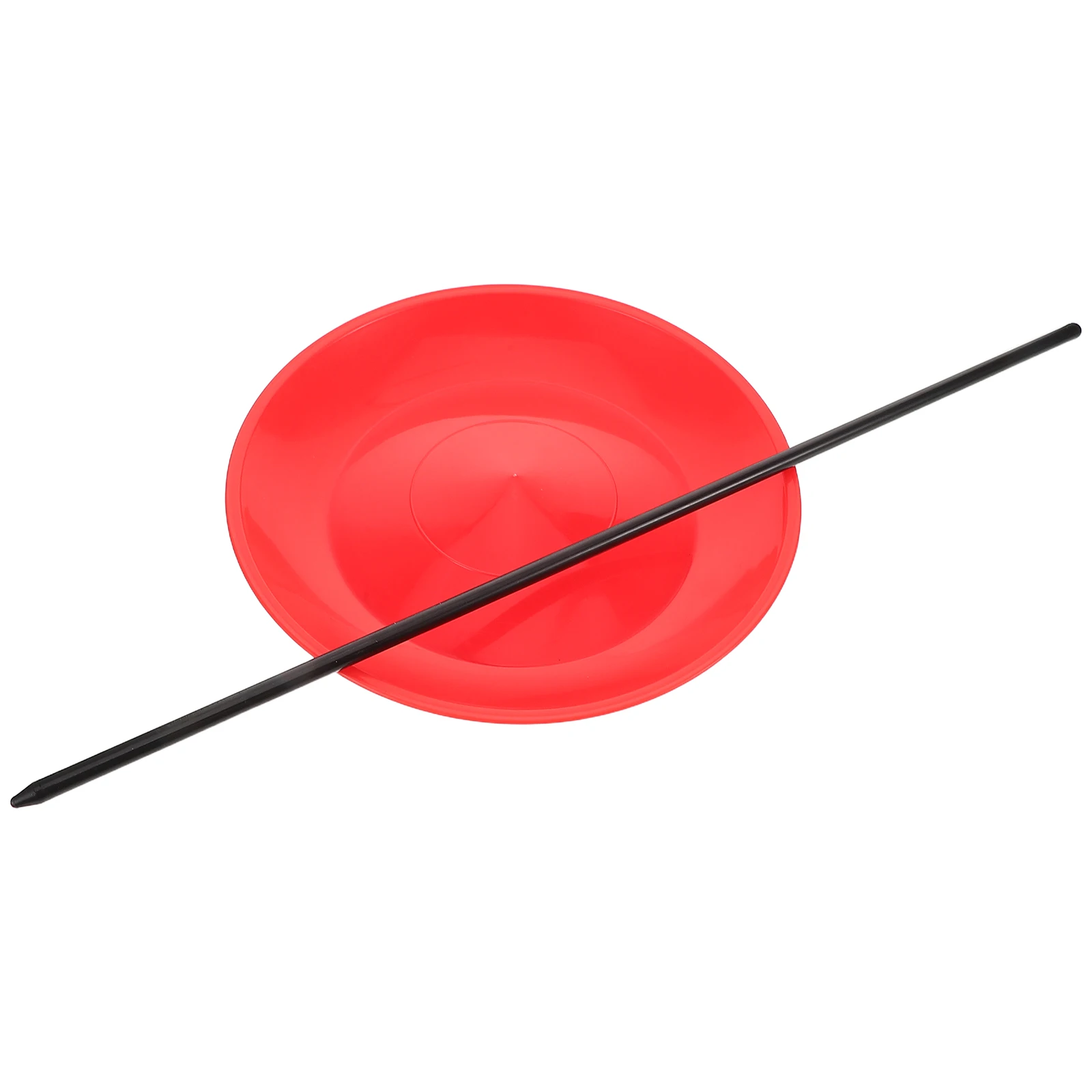 

1 Set Spinning Plates Sticks Circus Performance Juggling Skill Props Wear Resistant Portable Professional Rods Included