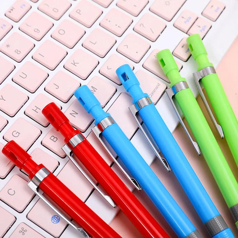 4 Teile/satz 2,0mm Mischfarbe Mechanische Bleistift mit Bleistift Spitzer Glattes Schreiben Büro Schule Schreibwaren – Detail 2