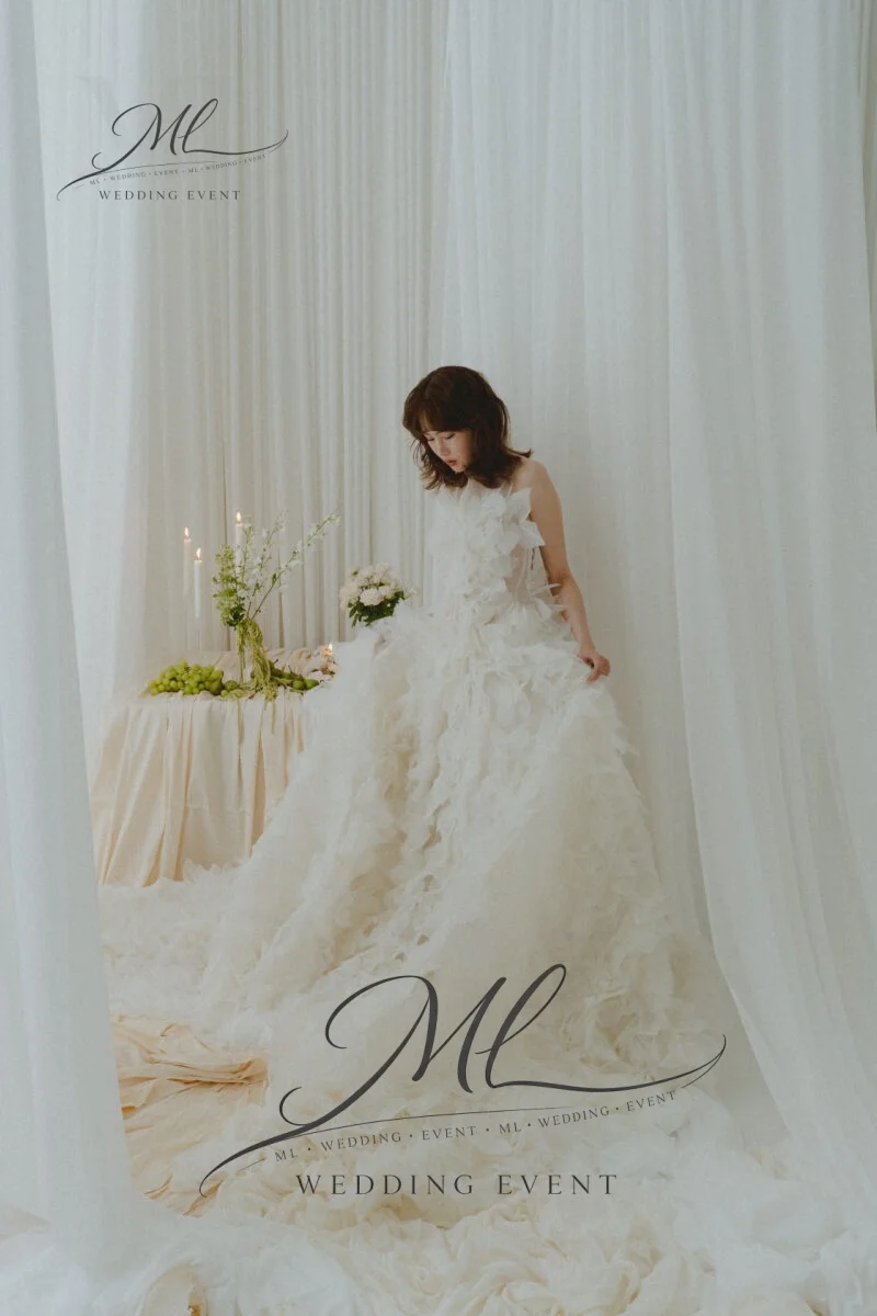 ML Dreaming 3D Floral Wedding Dresses Sweetheart Long Sweep Train Korea Photo Shoot Bridal Gown Customized Vestidos Novia 2026