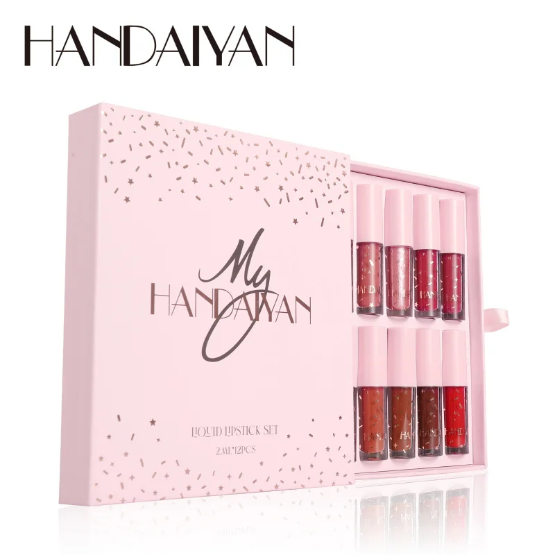 12 - Piece Liquid Lipstick Set, Matte, Waterproof & Transfer - Resistant Lip Colors for Long - lasting Makeup