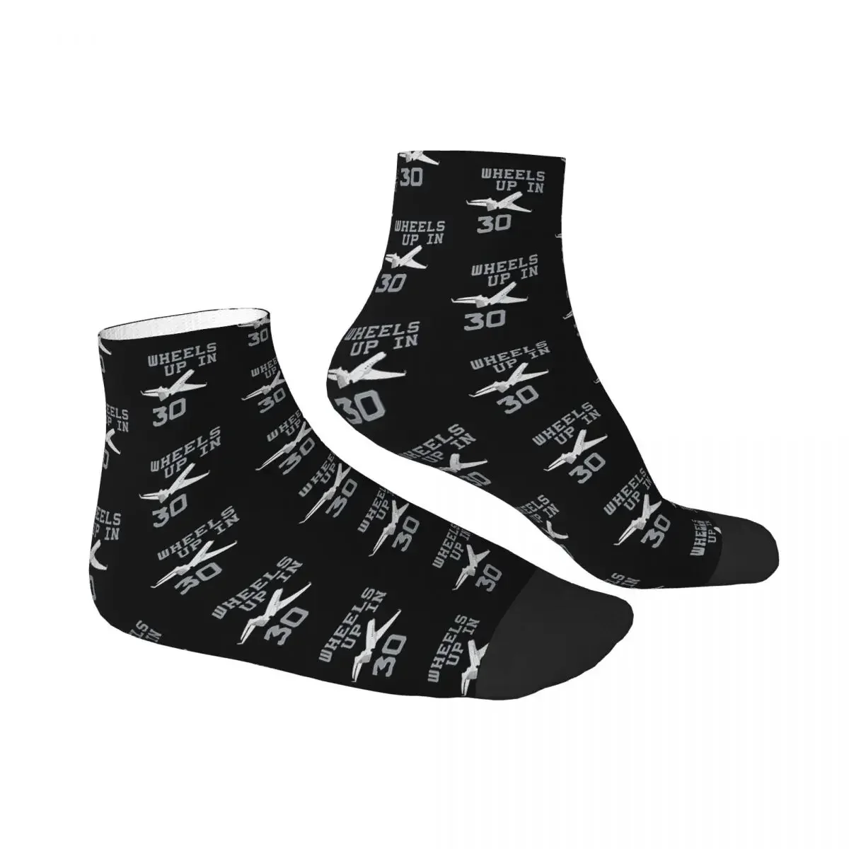 Wheels Up In 30 Criminal Minds Socks Harajuku Super Soft Stockings All Season Socks Accessories for Unisex Gifts