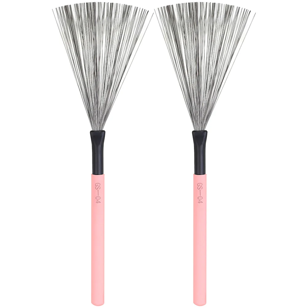 

Maple Drum Brush Brushes Wire for Percussion Instrument Portable with Handle Kit Accessories Jazz Drums