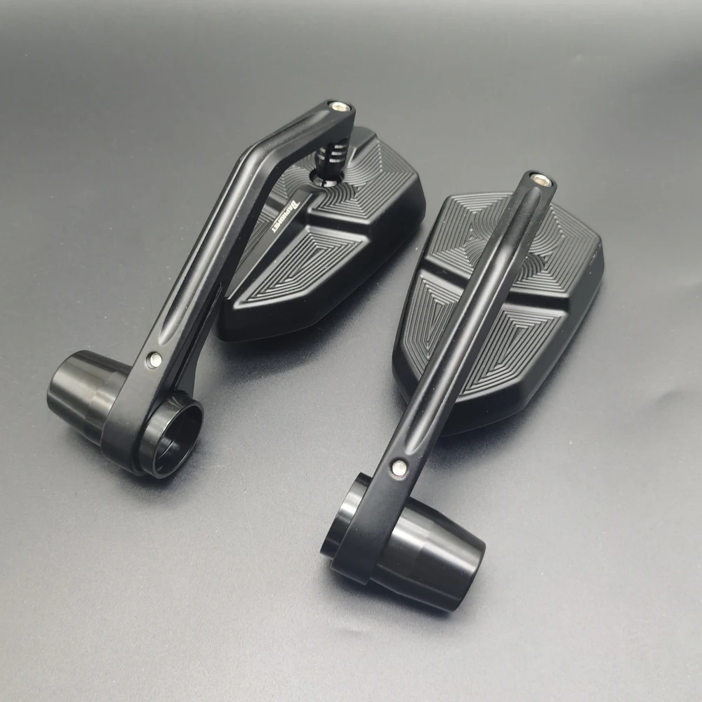 

Install accessories Motorcycle Accessories CNC Handlebar Bar End Rear View Side Mirrors For ZX6R ZX7R ZX9R ZX10R ZX12R ZX14R