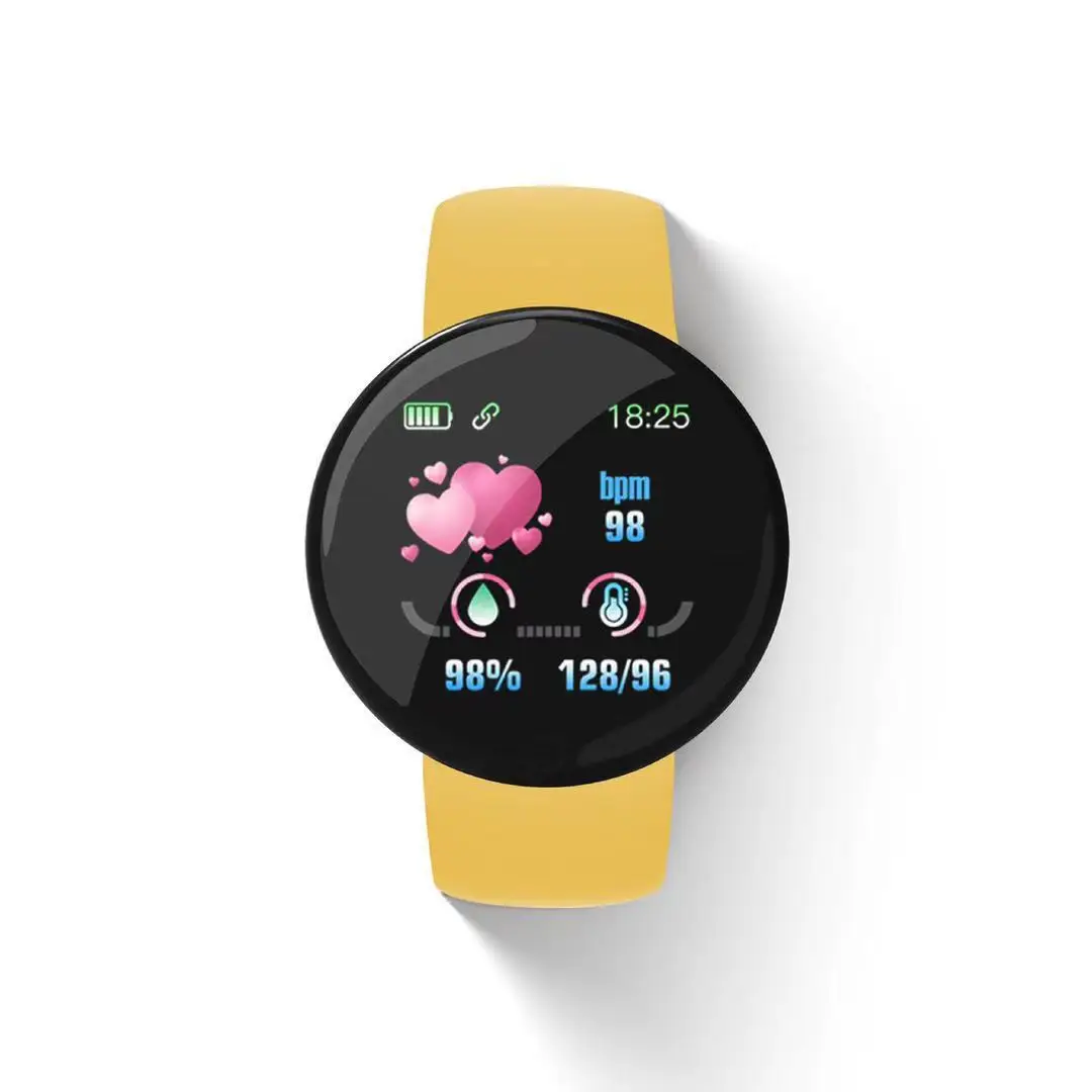 Relógio igente D8s aron com pulseira, contador de passos, monitor de frequência cardíaca, movimento de quartzo, ener...