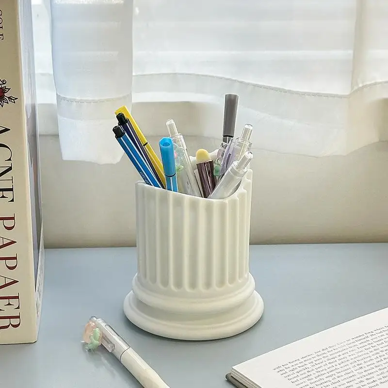 고대 그리스 스타일의 로마 열 펜 컨테이너 홈 펜 홀더 데스크탑 스토리지의 창조적 인 디자인 휴일 선물에 선호