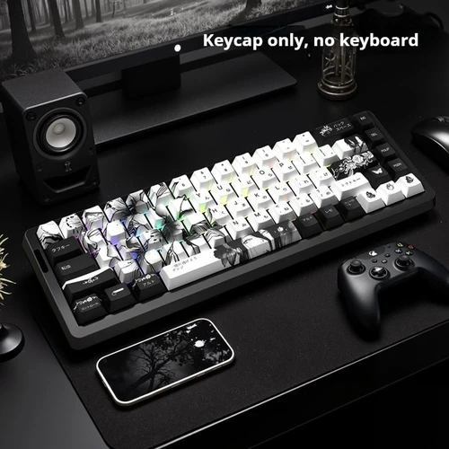 Imagen 2 del producto Teclas de personajes Reze, teclas con temática de Anime para hombre motosierra, sublimación térmica Oem Pbt, teclados mecánicos Mad68/Wooting