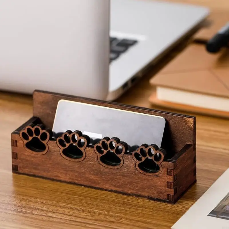Business Card Holders Desktop Card Holders Business Card Wooden Business Card Display Stand Flower Card Holders H8WD