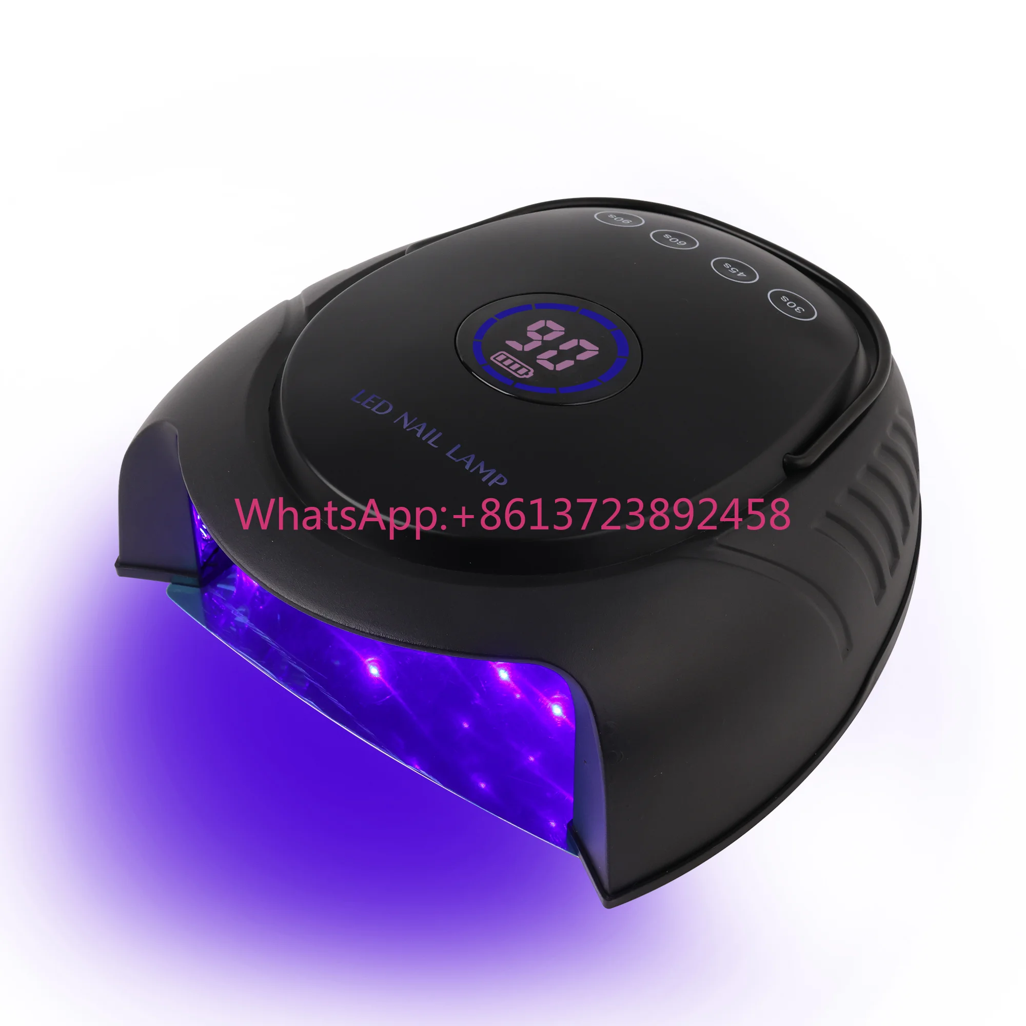 2024 New Arrival 64w Pro Cure Wireless Dual Light Rechargeable Cordless Sun Uv Led Gel Dryer Nail Lamp for Salon Manicure