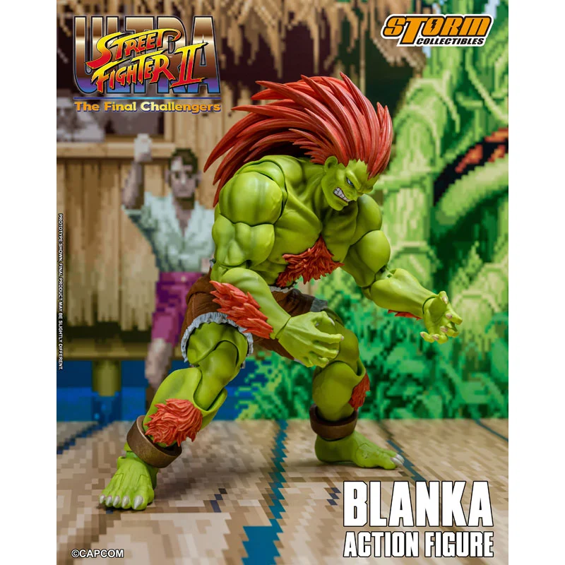 In Stock Original Storm Toys ST Ultra Street Fighter II The Final Challengers Blanka Anime Collection Figures Model Toys