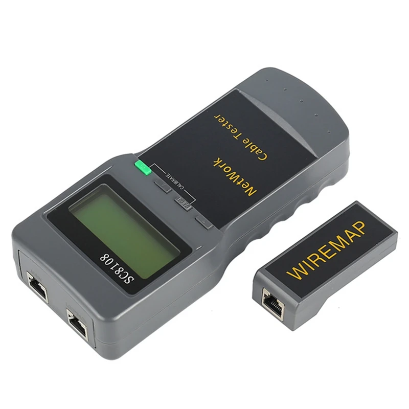 

RJ45 Lan Network Cable Tester SC8108 STP UTP Ca5e Cat6 Network LAN Length Cable Tester Meter UTP Cable Length Tester-A86Z