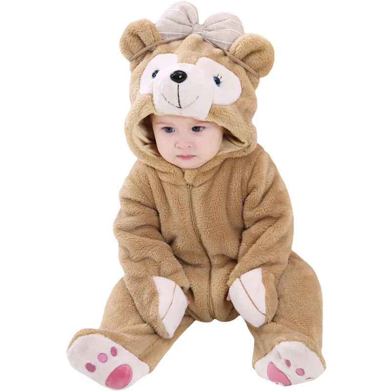 Baby Animal Jumpsuits Newborn Modeling Costume Walking Romper Winter Bear Series Boys Girls Body One-pieces Climb Suits Clothes