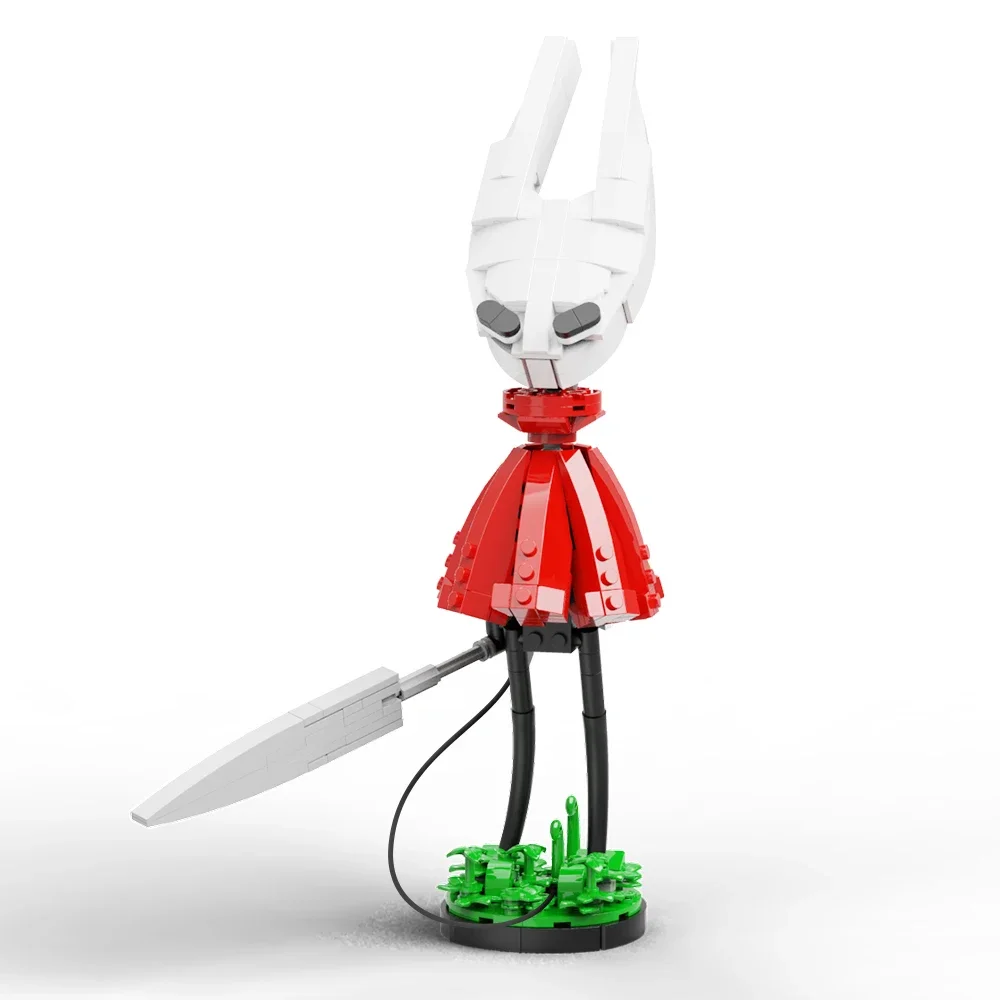 Jeu d'aventure MOC Holloweds-Silksong, blocs de construction de modèle de personnage, chevalier, dents de scie noires, briques de monstre, jouet cadeau pour enfants