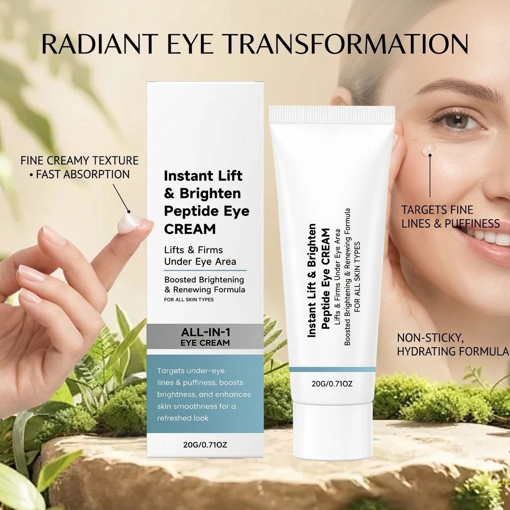 Lift & Brighten Eye Cream Moisturizing Smoothing Fine Lines Boost Radiance Revitalize Delicate Skin Firming Hydrating Eye Cream