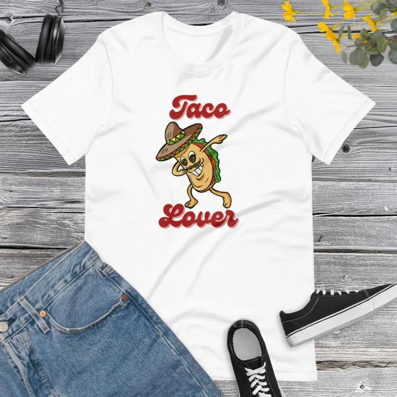 Funny Taco T Shirt Mexican Lover s Food