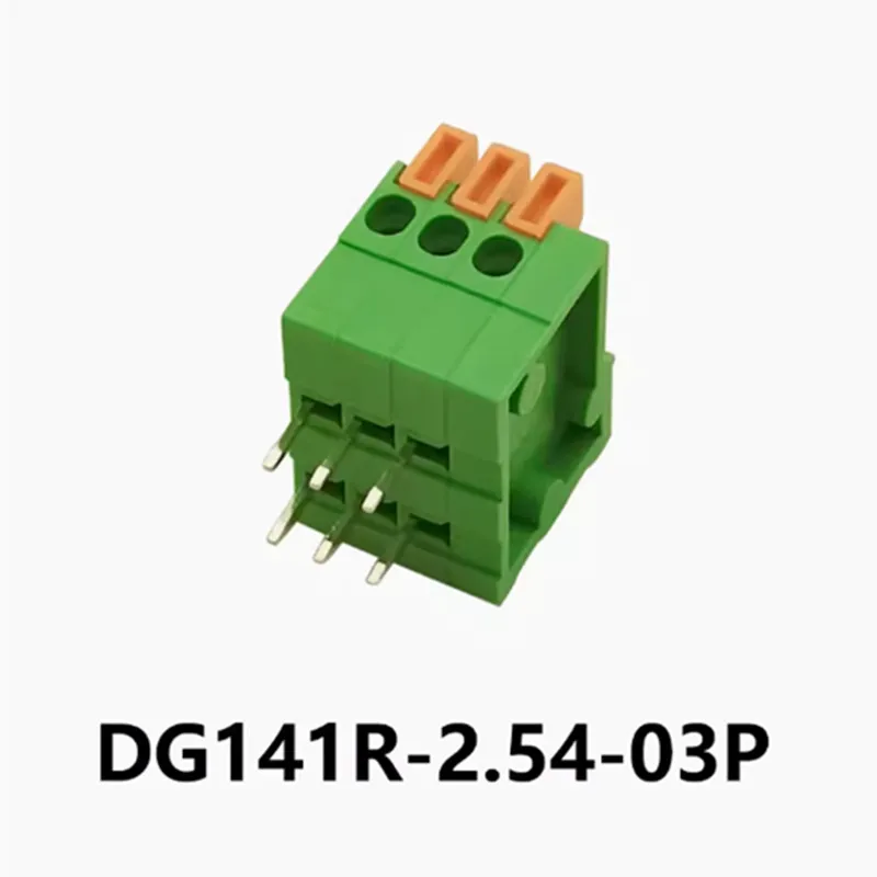 DG141R-2.54-03P DEGSON spring type PCB wiring terminal DG141R-2.54-03P-14-00AH connector