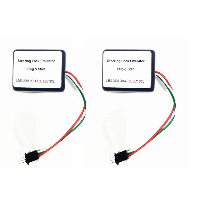 2X Plug &Start For Land Rover Freelander II Work L359 2006 2014 ESL ELC SCL Steering Lock Emulator No Need Adaptation