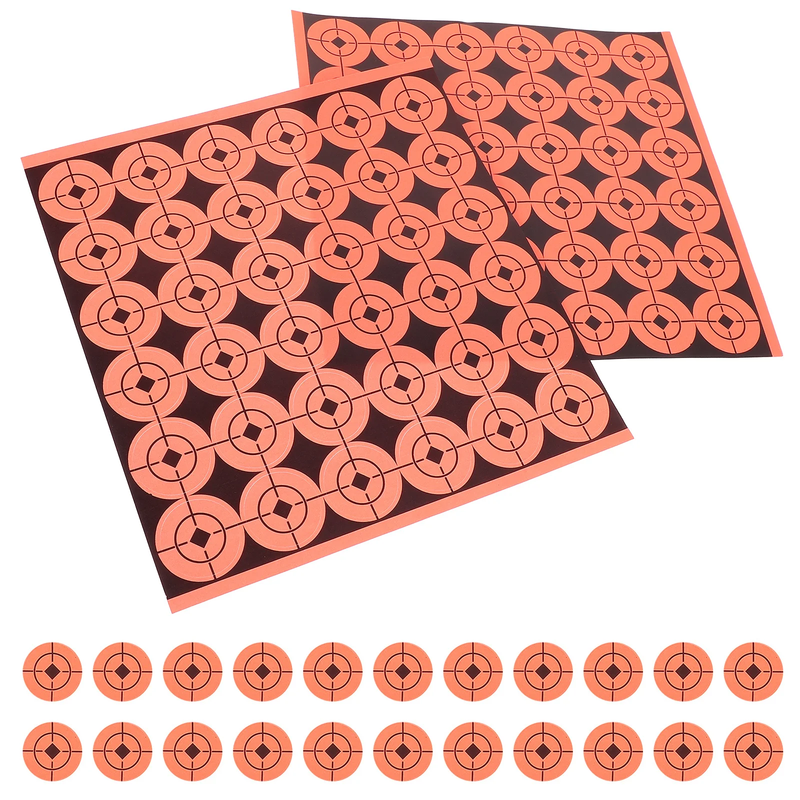 

720Pcs Self-Adhesive Target Paper Stickers Durable Portable Practice Shooting Label Pasters Clear Color Paper Sports Pasters