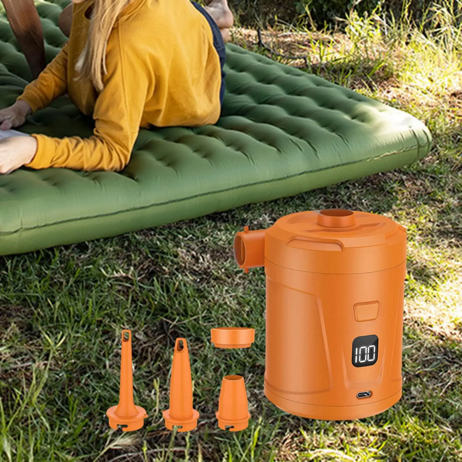 

Электрический воздушный насос, насос-дефлятор для надувных подушек, плота для бассейна