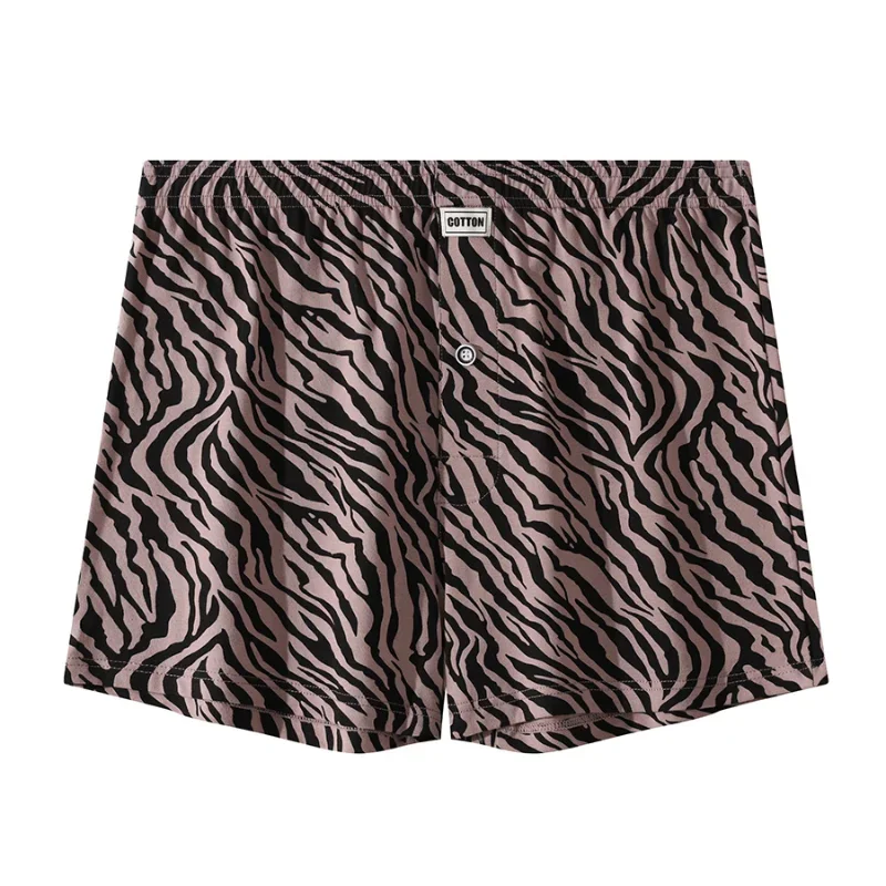 

Men's Underwear Zebra Stripe Printed Boxers Aro Shorts Summer Breathable Panties Fashion Thin Breathable Underpants Knickers