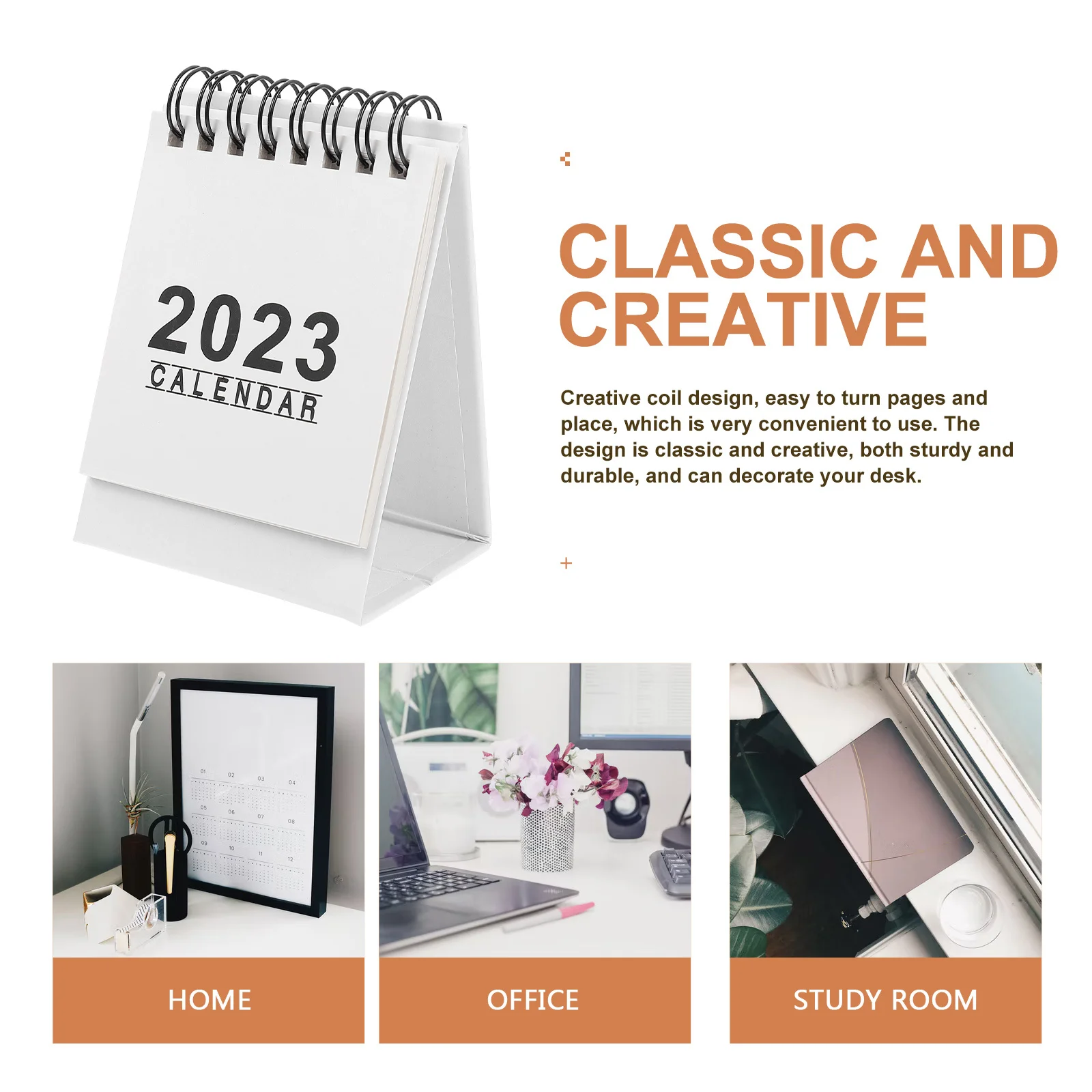 

Mini Desktop Calendar 2023 Creative Coil Design Smooth Paper Schedule Planner For Home Office Decorative Year Of The Rabbit
