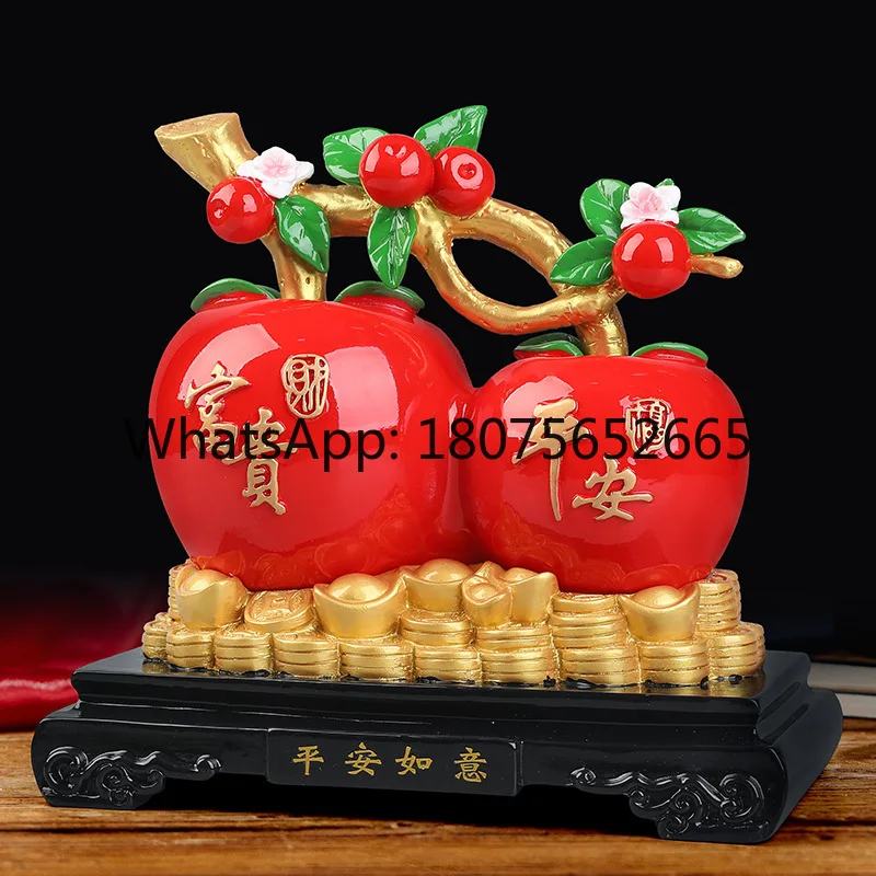 Red apple ornament living room tv cabinet creative home decoration gift