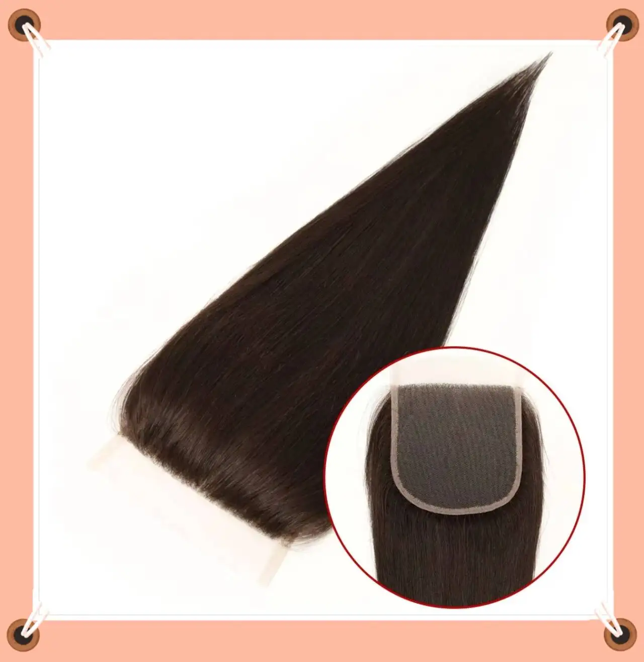 

TUW27 Lace Frontal Closure Work Seamlessly with Mesh Integration Systems Human Hair Closure for Hair Loss Women Hair Closures