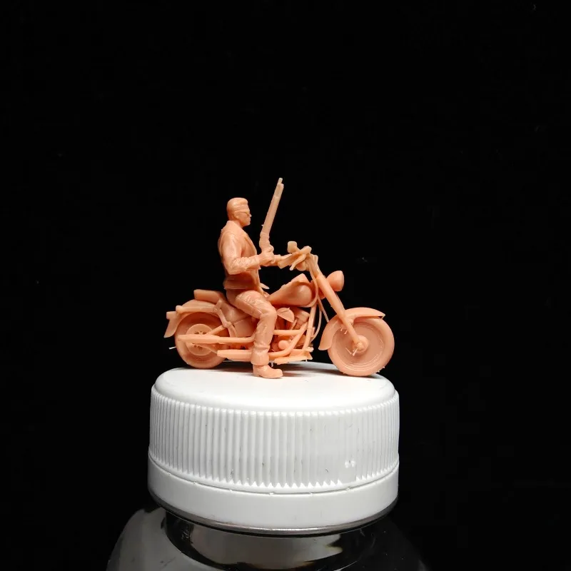 High Precision 3D White Unpainted Mini Figure 1 64 Terminator T800 For Harley Motorcycle Model