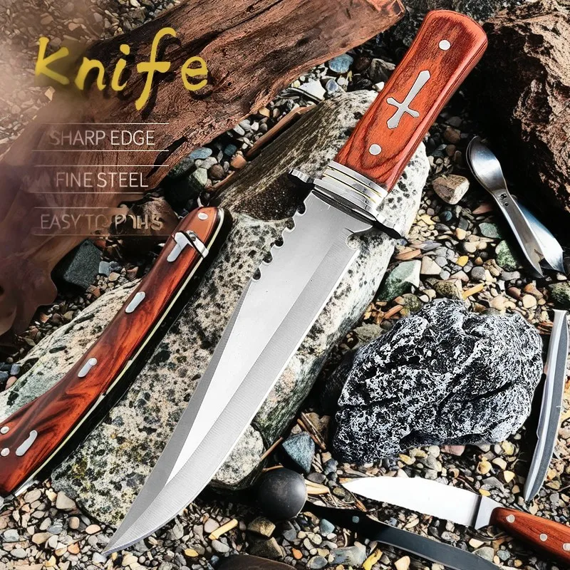 new Multi-purpose outdoor knife, EDC pocket knife, fixed blade with scabbard, Camping Knife, survival knife BBQ