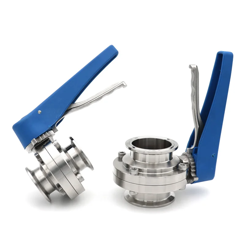 

Санитарный дроссельный клапан из нержавеющей стали 304, трехзажимный, 1 дюйм, 1,25 дюйма, 1,5 дюйма, 2 дюйма, 25/32/38/51 с пластиковой многопозиционной ручкой, пиво для домашнего пивоварения