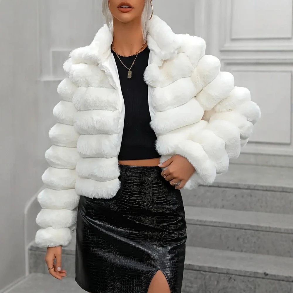 

Women's Winter Fashion Elegant Solid Color Long Sleeve Round-Neck Button Front Casual Coats