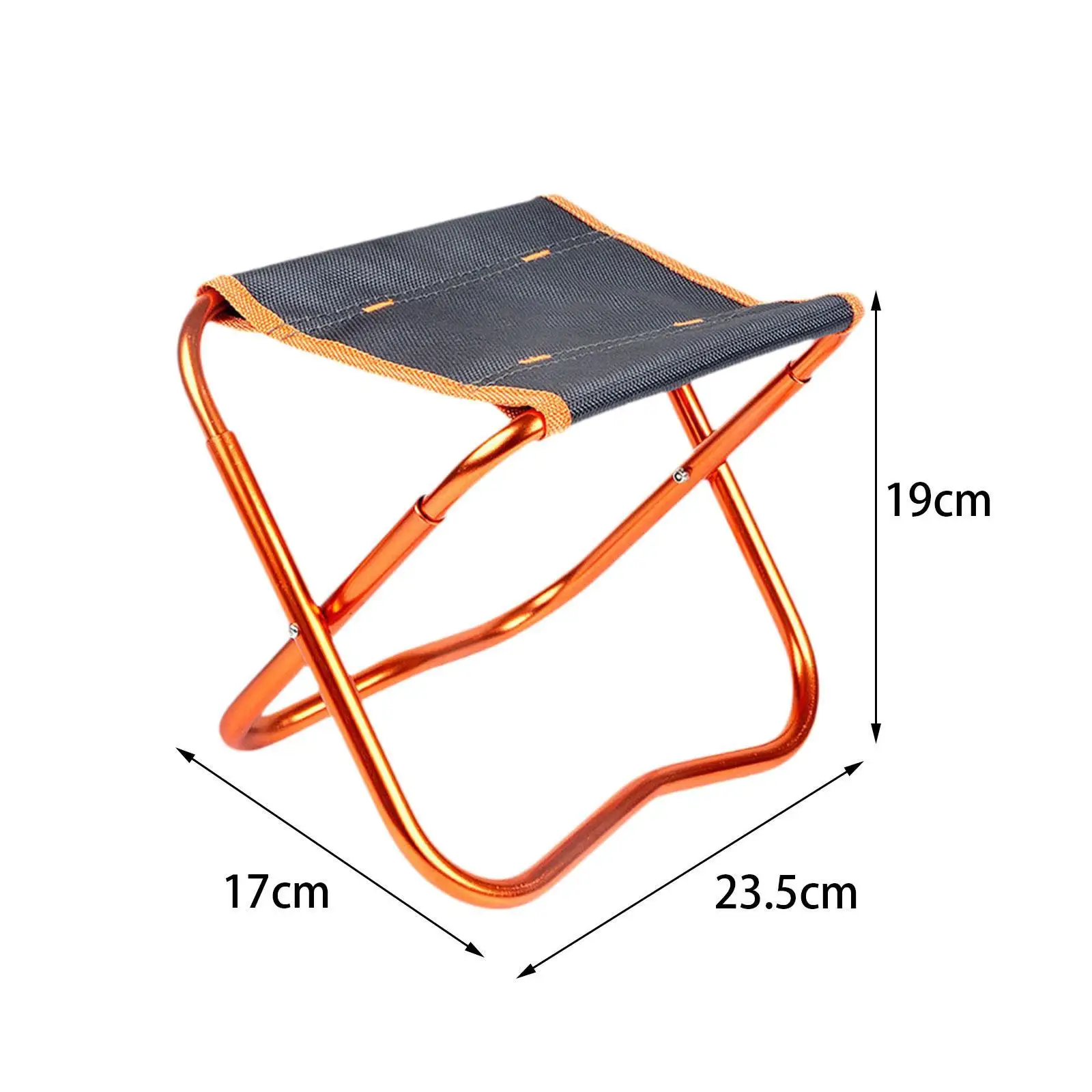 Portable Folding Stool Lightweight Metal Frame Foldable Footstool Foot Rest