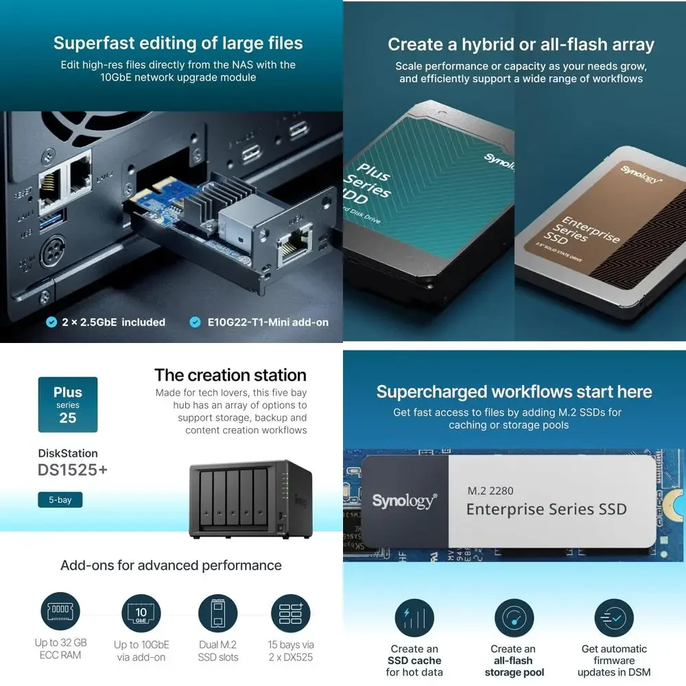 

5-Bay Network Attached Storage System with Enhanced Performance