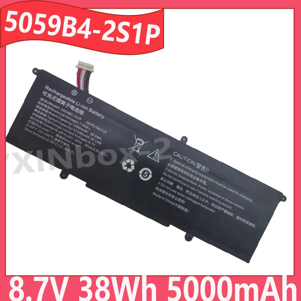5059B4-2S1P 8.7v 38Wh 5000mAh Laptop Battery For Chuwi For FreeBook 13.5 CWI557 2ICP5/59/115 10 holes 8 wires
