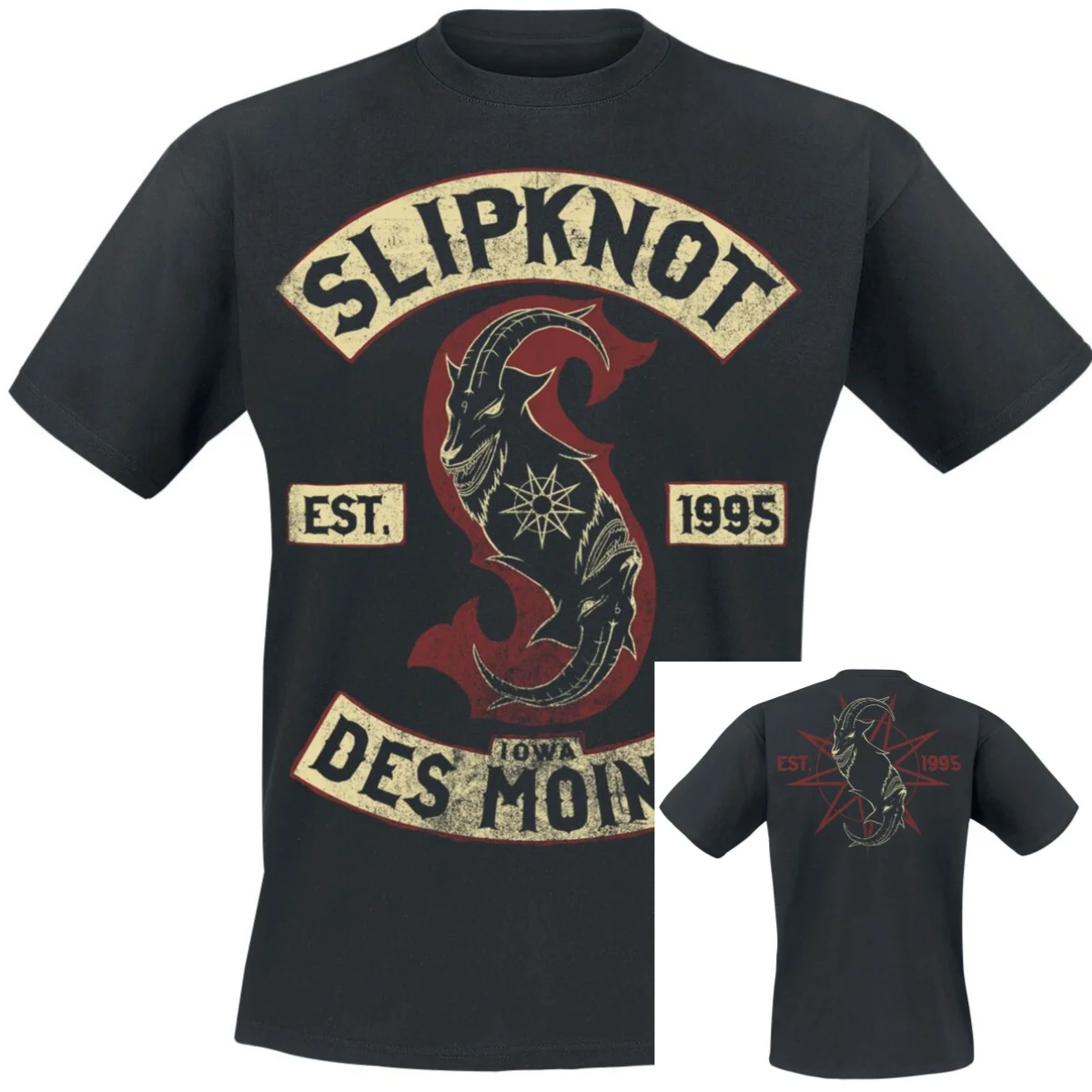 Camiseta Iowa Des Moines Slipknot para hombre y mujer, camiseta gráfica Vintage de banda de Rock y Metal, 100% algodón, ropa informal de verano