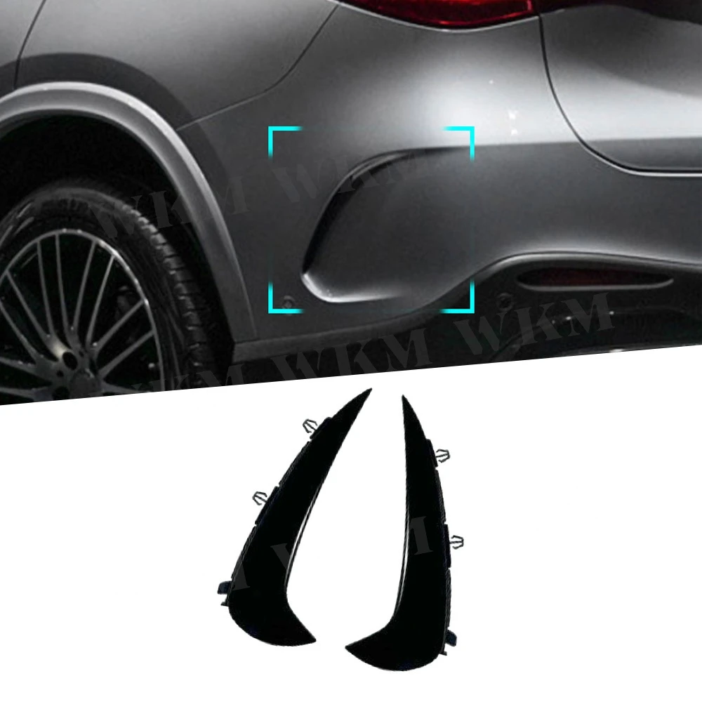 

For Mercedes Benz GLC Class X254 GLC 260 300 GLC63 AMG 2023+ ABS Car Rear Bumper Vent Spoiler Splitter Canard Trim Decor