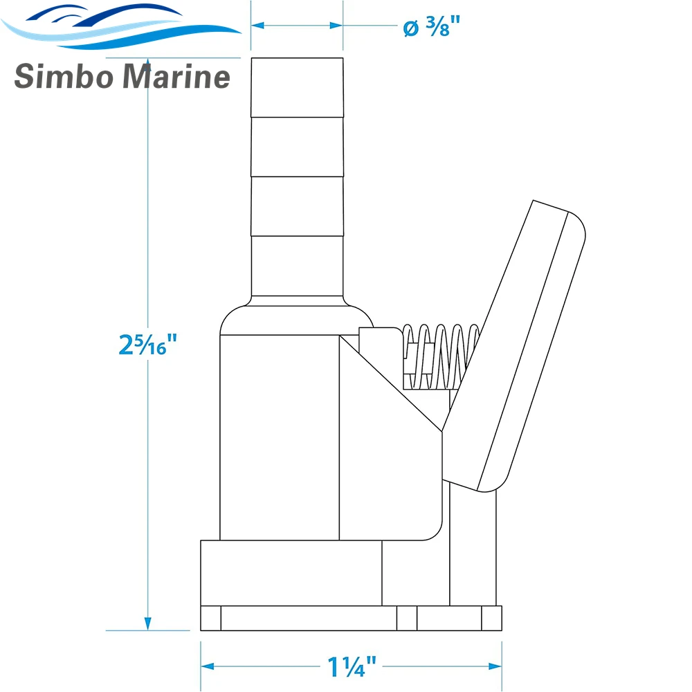 3/8-Inch Barb Female Fuel Line Quick Connector for Yamaha/Mercury Outboard Co...22-13563A6 22-13563Q7 22-13563T7
